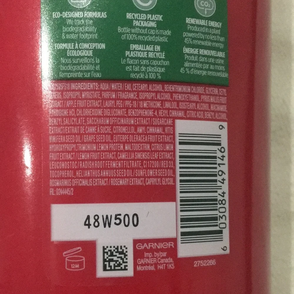 Garnier Fructis Colour Shield/Protecting Conditioner UV FILTER 621 ml - Picture 7 of 7